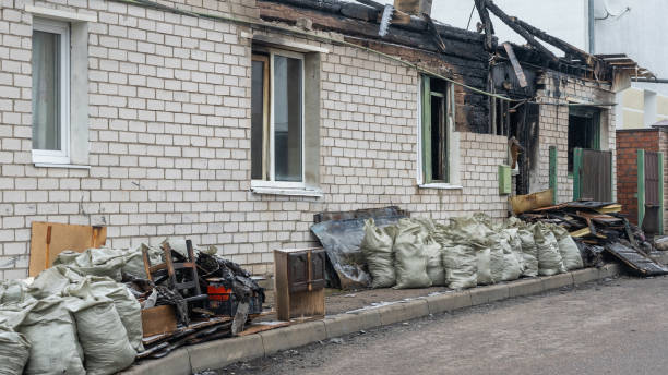 Professional Fire Damage Removal technician working in Fairfax, MN